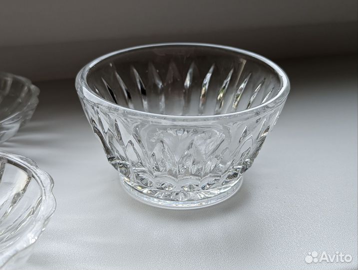 Хрустальные соусницы розетки для варенья