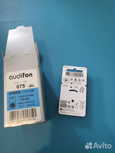 Батарейки для слуховых аппаратов Audifon 675