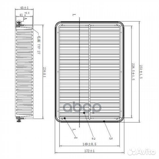 Фильтр воздушный doubleforce DFA2631 double force