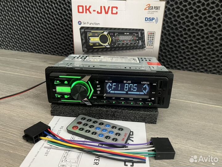 Громкая магнитола JVC с bluetooth