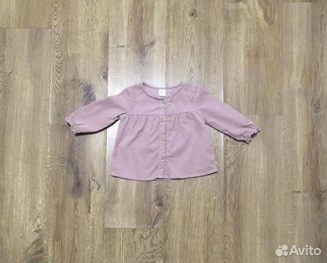 Вельветовая рубашка для девочки