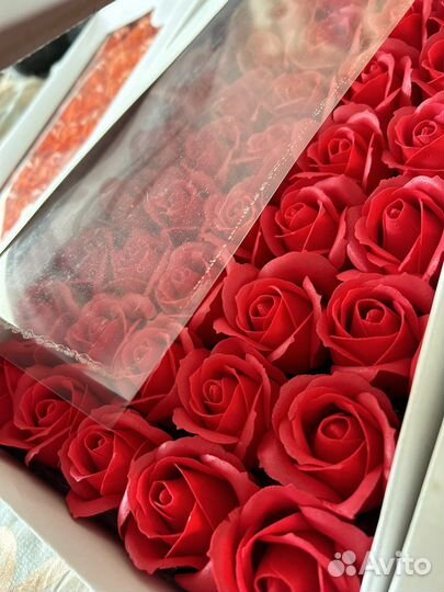 Розы из мыла