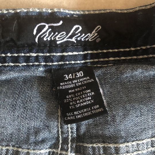 Джинсы W34/L30 TRU luck jeans мужские