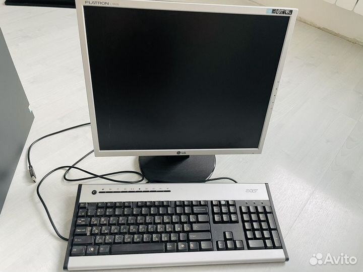 Монитор lg l1952s,клавиатура acer,процессор acer