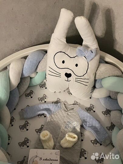 Бортик коса в кроватку