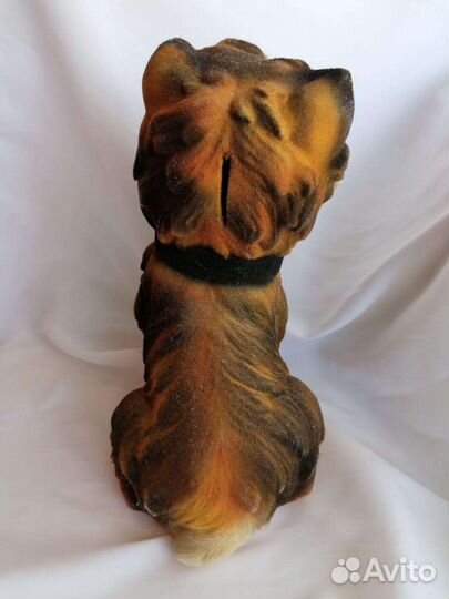 Копилка большая велюровая собака, пёс