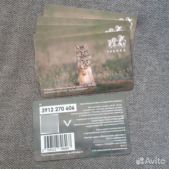 Карта тройка корсачата лисята