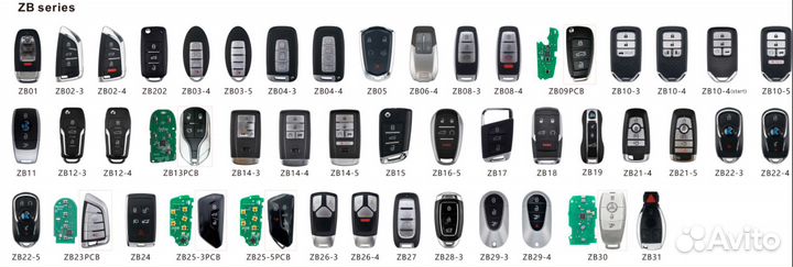 KeyDiy ключи KD серии ZB