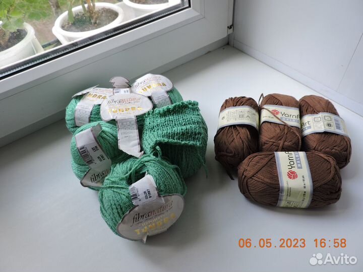 Пряжа для вязания хлопок и хлопок с полиамидом