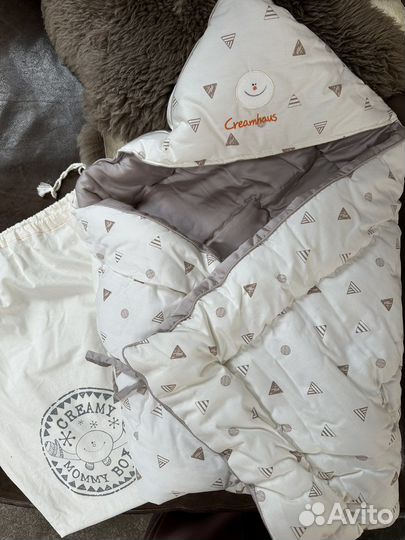 Детское одеяло-конверт 0+ в коляску