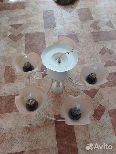 Люстра потолочная бу