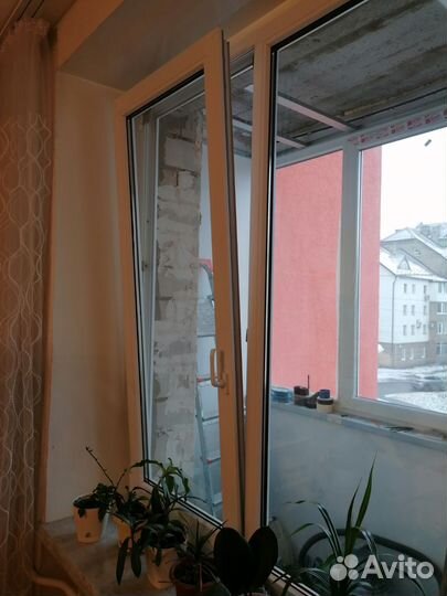 Балконный блок пвх бу высота 262см