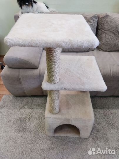 Домик для кошки, собаки, с когтеточками