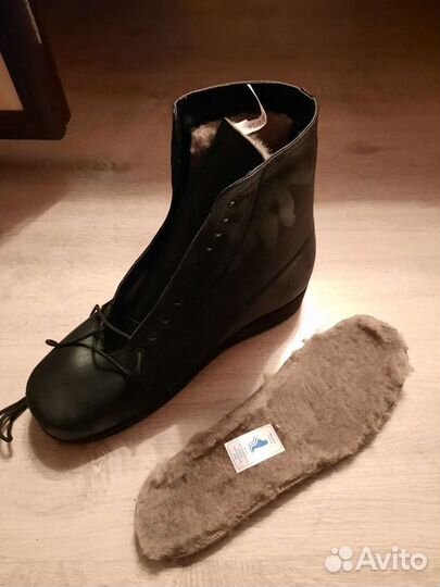 Ботинки полубердцы зимние