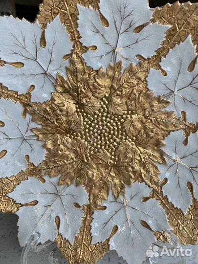 Meissen фарфор кленовый лист