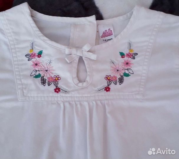 Блузка для девочки (лён)