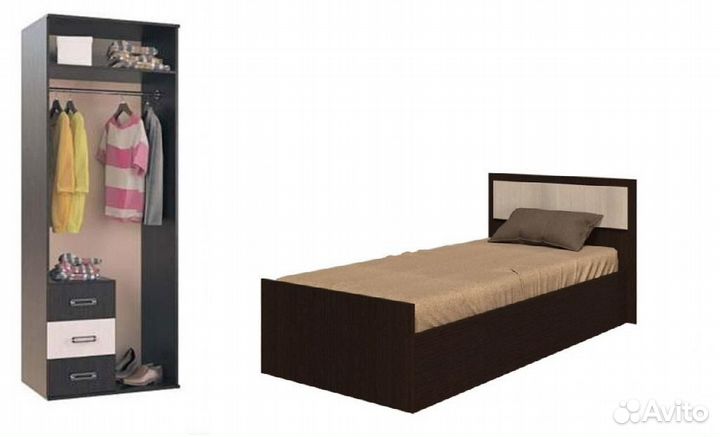 Шкаф и Кровать новые. Комплект