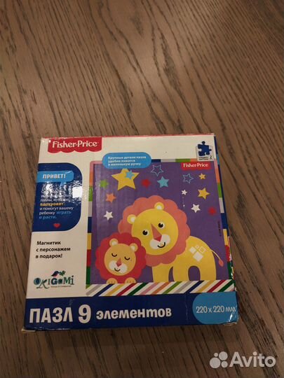 Пакет игрушек Конструктор, пазлы Fisher price, кни