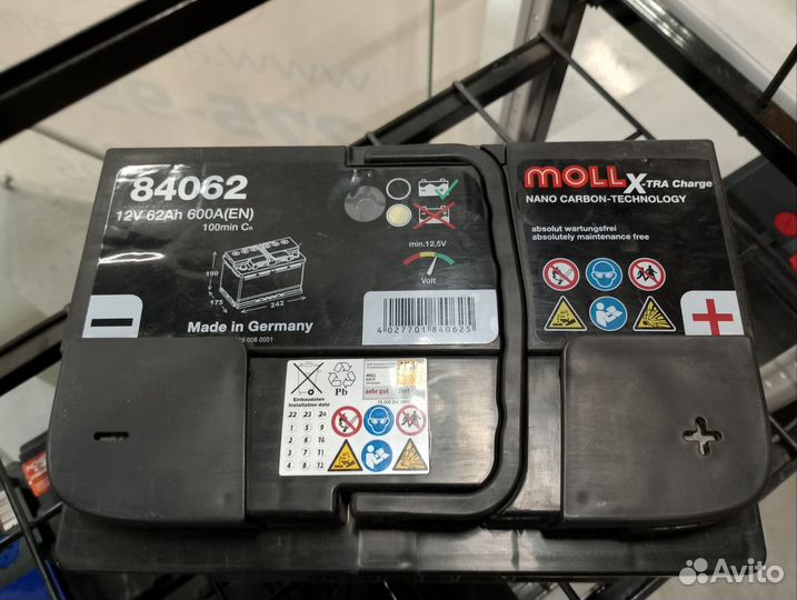 Аккумулятор Moll 62Ah Germany