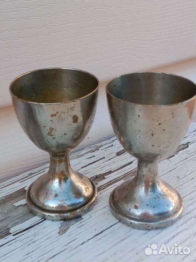 Рюмки металлические старинные