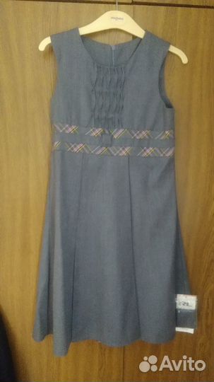 Сарафан школьный (новый) р.128