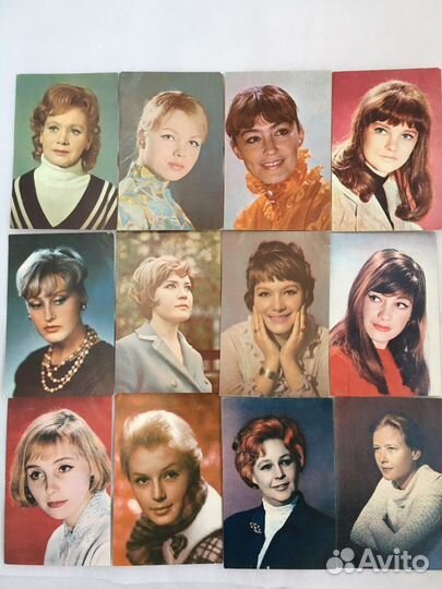 Открытки с артистами советского кино