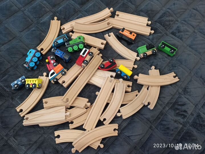 Поезд железная дорога IKEA икеа деревянный