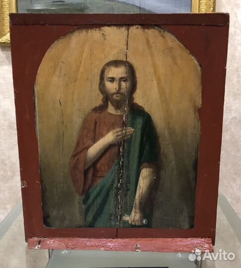 Икона Знамение.Спаситель 19 век