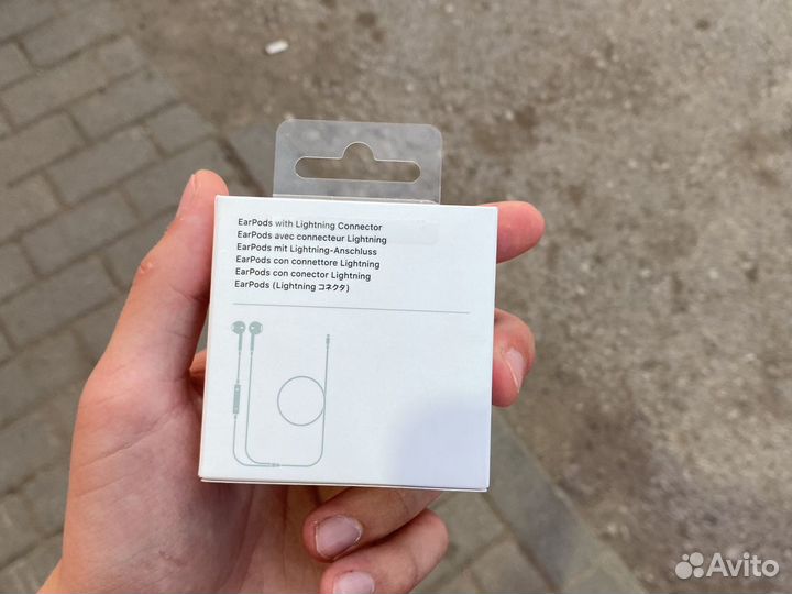 Earpods lightning новые оригинал