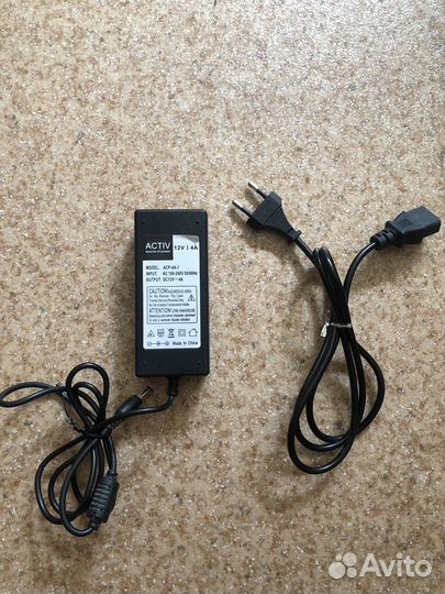 Блок питания 12V 4A, сетевой адаптер 12В 4А