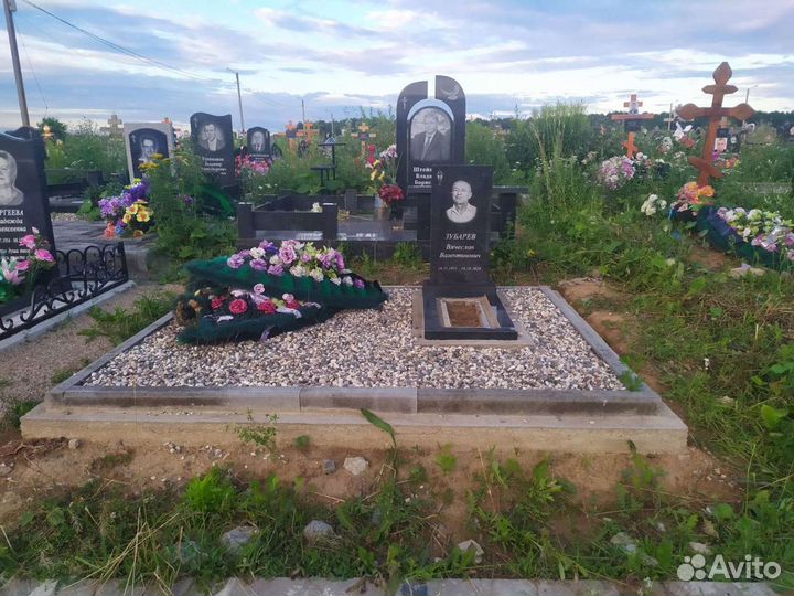 Благоустройство захоронений. Установка памятников