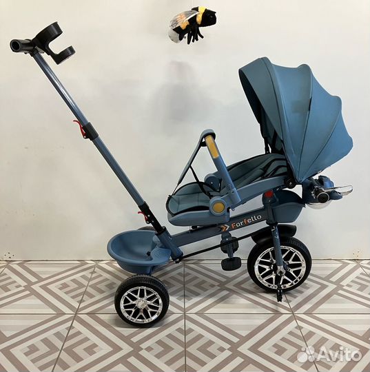 Трехколесный велосипед коляска