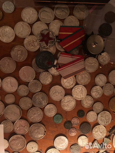 Серебряные монеты рубль