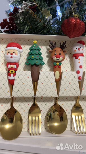 Подарочный набор на нг ложек и вилок