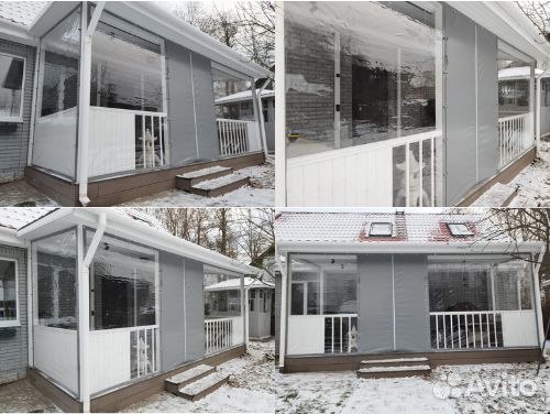 Мягкие окна (шторы) для беседок, веранд, террас