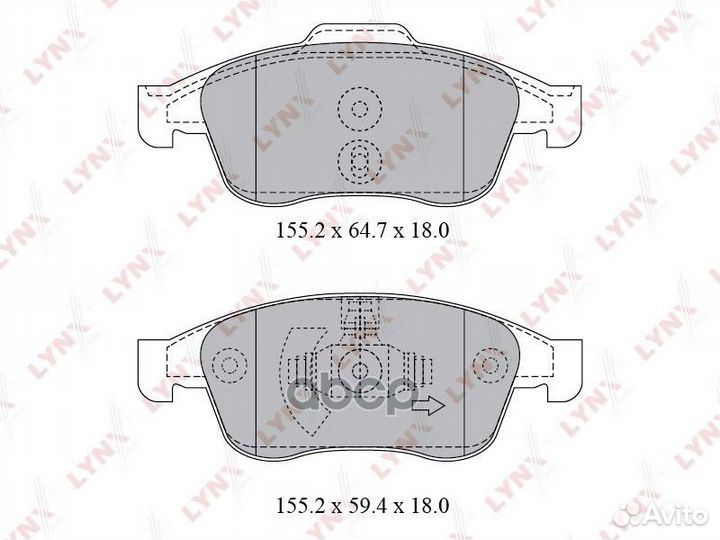 BD-6317 колодки тормозные передние Renault Dus