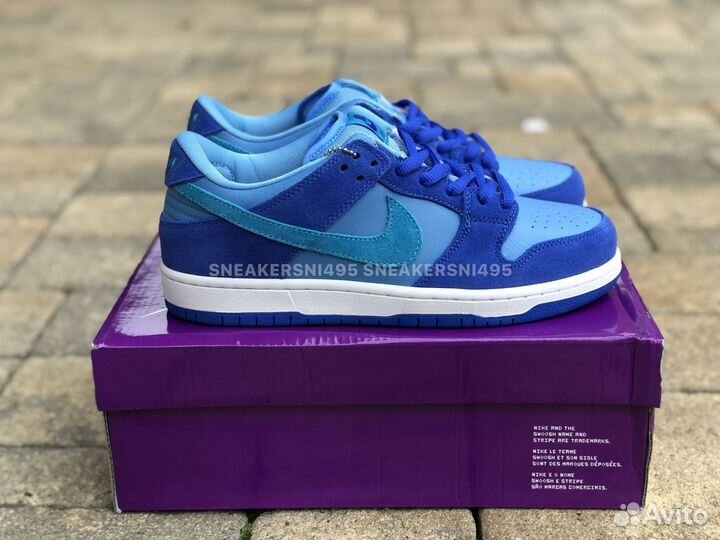 Кроссовки Nike SB Dunk Low Blue Raspberry