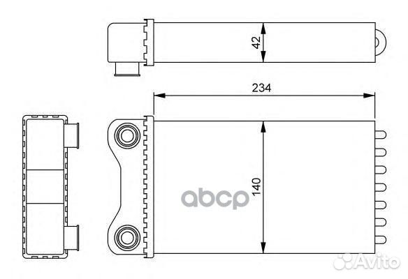 Радиатор отопителя audi A4 1.9D 01- 54252 NRF