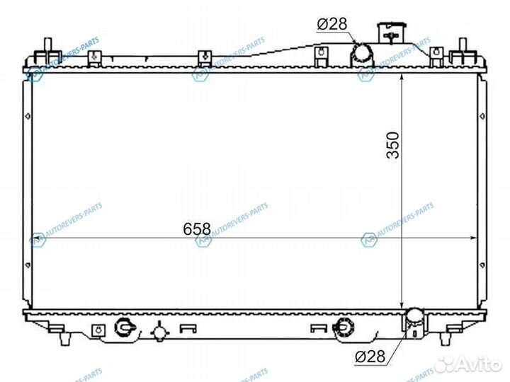 SG-HD0001-ES Радиатор honda civic 01-05