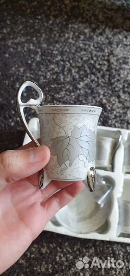 Кофейный сервиз. Япония. Yamasen 24ct gold