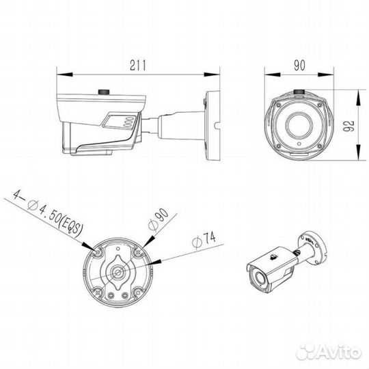 Amatek AC-IS206VF (2,8-12)(7000591) ip-камера