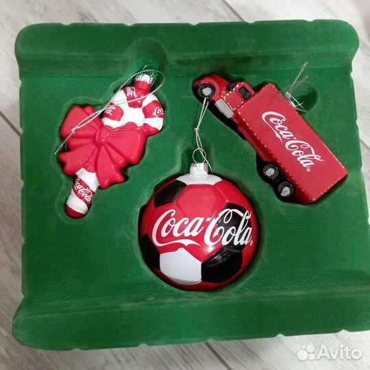 Елочные игрушки Coca-Cola, к чм по футболу 2018г