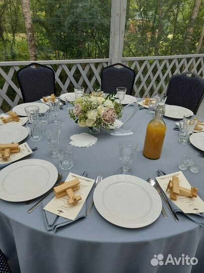 Аренда - чехлы на стулья, скатерти, банты, юбки