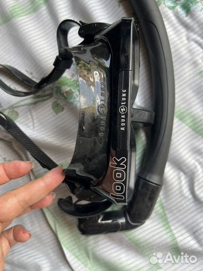 Маска для подводного плавания с трубкой