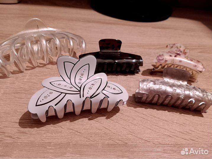 Заколка-крабик и резинка -бант для волос