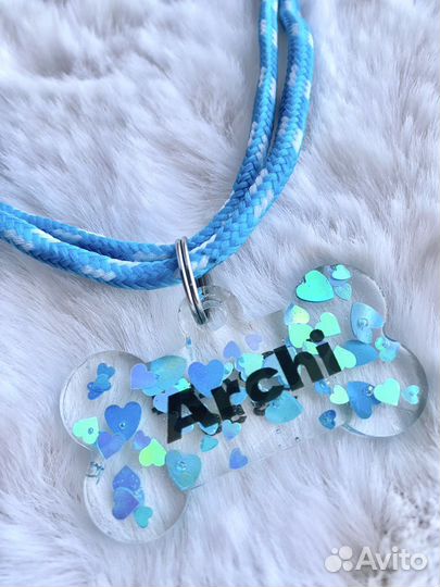 Адресники для собак из эпоксидной смолы