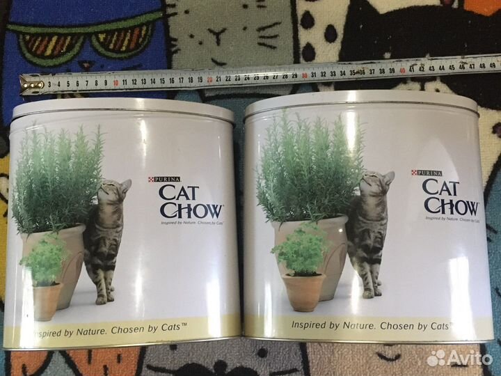 Контейнер для хранения сухого корма для кошек