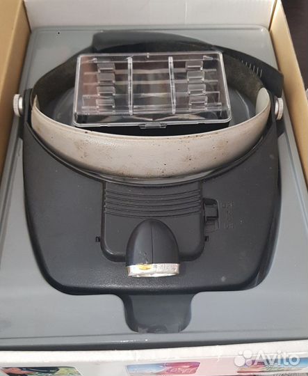 Лупа налобная бинокулярная с подсветкой