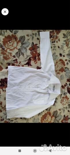 Рубашка белая для мальчика 98