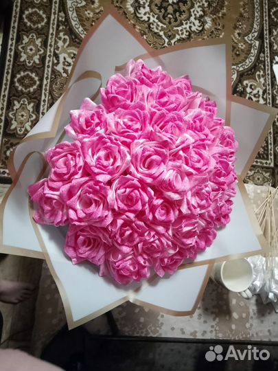 Букет из атласных лент